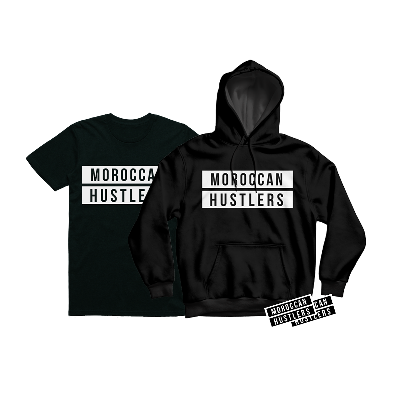 T-shirt + Hoodie Moroccan Hustlers